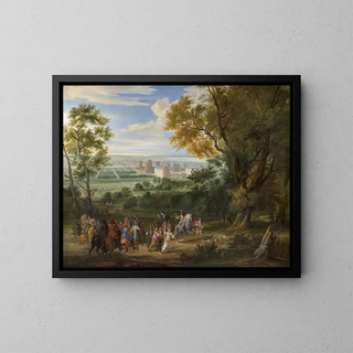 AdamFranois van der Meulen - View of the chteau de Vincennes or The Departure of Louis XIV for the hunt.webp