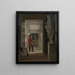 De Zaal der Oudheden in het Paleis van Charlottenborg in Kopenhagen - Adam August Müller — ingelijst kunstwerk aan de muur