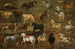 Studie van paarden, koeien en honden - Adam Frans van der Meulen — weergave van het kunstwerk