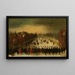 Het Vijverberg, Den Haag in de winter met prins Maurits en zijn gevolg op de voorgrond - Adam van Breen — ingelijst kunstwerk aan de muur