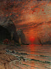 Zonsondergang op de fjord - Adelsteen Normann — weergave van het kunstwerk