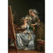 Zelfportret met twee leerlingen Marie Gabrielle Capet en Marie Marguerite Carreaux de Rosemond - Adélaïde Labille-Guiard — weergave van het kunstwerk