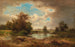 Open landschap met vijver - Adolf Chwala — weergave van het kunstwerk