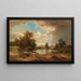 Open landschap met vijver - Adolf Chwala — ingelijst kunstwerk aan de muur