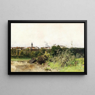 Adolf Ditscheiner - View of Enns on the Danube.webp