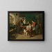 De nieuwe gezinsleden - Adolf Eberle — ingelijst kunstwerk aan de muur