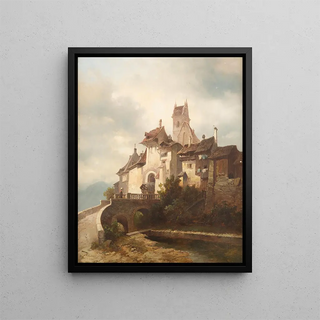 Adolf Gustav Thamm - Medieval town.webp