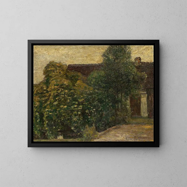 Bûche devant la maison - Adolf Hölzel — ingelijst kunstwerk aan de muur