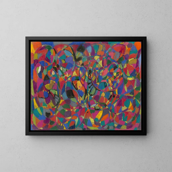 Rythmes circulaires dynamiques - Adolf Hölzel — ingelijst kunstwerk aan de muur