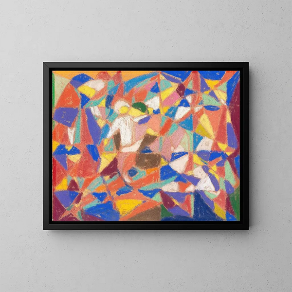compositie figuratief - Adolf Hölzel — ingelijst kunstwerk aan de muur