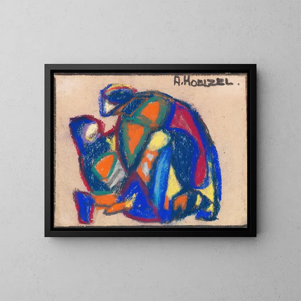 figuratieve compositie van de verloren zoon - Adolf Hölzel — ingelijst kunstwerk aan de muur