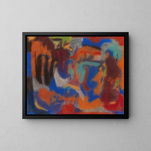 Composition figurale - Adolf Hölzel — ingelijst kunstwerk aan de muur