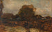 Landschap met rivier en dorp - Adolf Hölzel — weergave van het kunstwerk