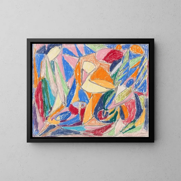 Zonder titel - Adolf Hölzel — ingelijst kunstwerk aan de muur
