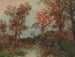 Een zomerse avond - Adolf Kaufmann — weergave van het kunstwerk