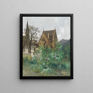 Adolf Kaufmann - Sonnenblumen im Vorgarten.webp