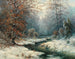 Winterlandschap aan de rivier - Adolf Kaufmann — weergave van het kunstwerk