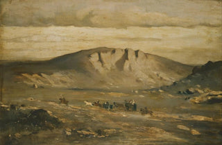 Adolf Kosrek - Lonely Landscape Peasants Wedding.webp