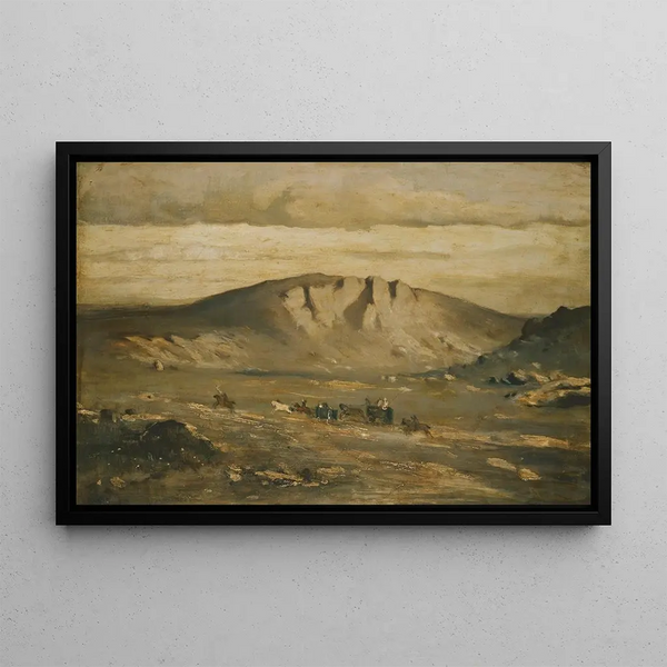Adolf Kosrek - Lonely Landscape Peasants Wedding.webp