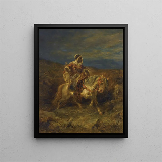 Adolf Schreyer - An Arab Scout On Horseback.webp