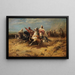 Arabische ruiters - Adolf Schreyer — ingelijst kunstwerk aan de muur