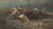 La ruée - Adolf Schreyer — weergave van het kunstwerk