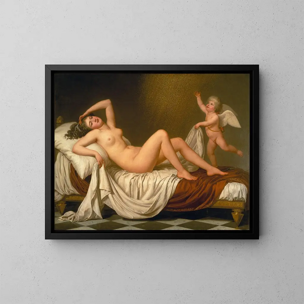 Dana et la pluie d'or - Adolf Ulrik Wertmüller — ingelijst kunstwerk aan de muur