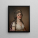 Hedvig Elisabet Charlotte 1759-1818 Queen of Sweden - Adolf Ulrik Wertmüller — framed artwork on a wall
