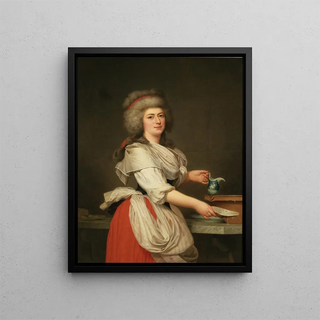 Adolf Ulrik Wertmller - Madame A Aughi Friend of Queen Marie Antoinette as a Dairymaid in the Royal Dairy at Trianon.webp