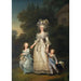 La reine Marie-Antoinette van Frankrijk en twee van haar kinderen wandelend in het park van Trianon - Adolf Ulrik Wertmüller — weergave van het kunstwerk