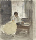 Naaister - Adolf le Comte — weergave van het kunstwerk