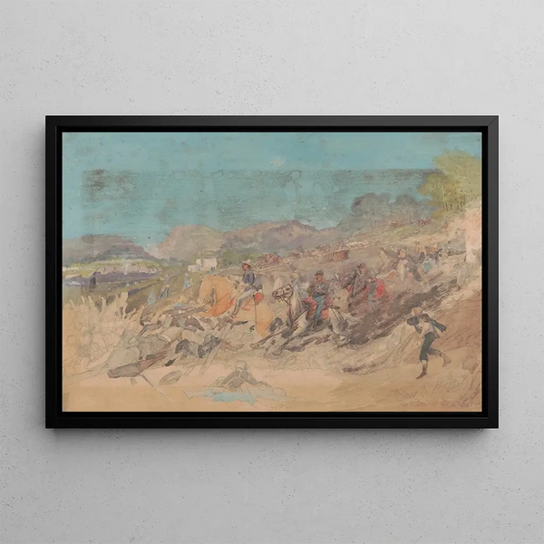Adolph Metzner - Battle of Peach Tree Creek Georgia July 20 1864.webp