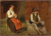 Studie van Mora's figuren in Zweden - Adolph Tidemand — weergave van het kunstwerk