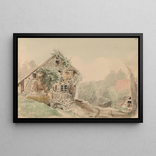 Adolph Tidemand - House by the road.webp