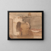 Binnen schilderij - Adolph Tidemand — ingelijst kunstwerk aan de muur