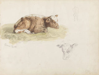 Kalv - Adolph Tidemand — weergave van het kunstwerk