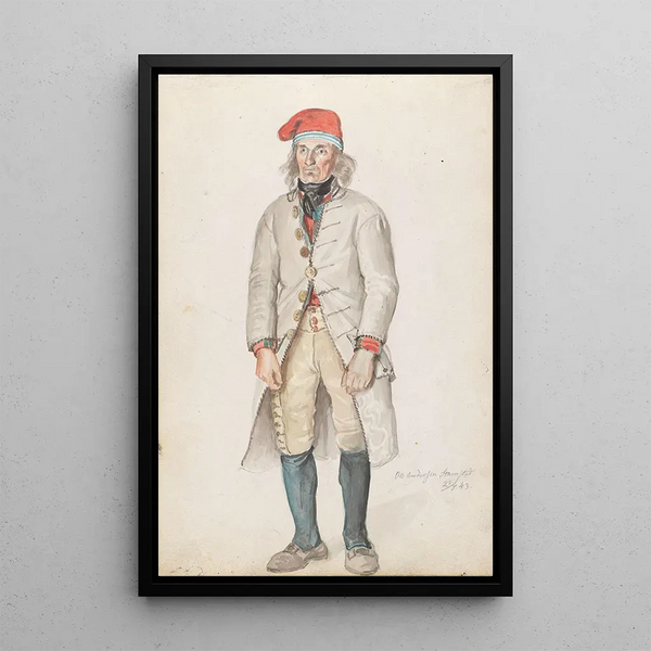 Ole Andersen Stamstad - Adolph Tidemand — ingelijst kunstwerk aan de muur