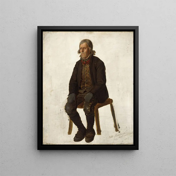 Adolph Tidemand - Portrait of Asle Hermandsn from Hallingdal.webp
