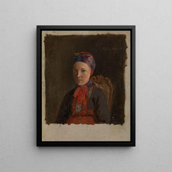 Adolph Tidemand - Portrait of Ingeborg Anderdatter Gulsvig.webp