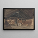 woonkamer Kvam pastorie Viky - Adolph Tidemand — ingelijst kunstwerk aan de muur