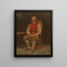 Studie van de zittende boer voor Haugianerne - Adolph Tidemand — ingelijst kunstwerk aan de muur