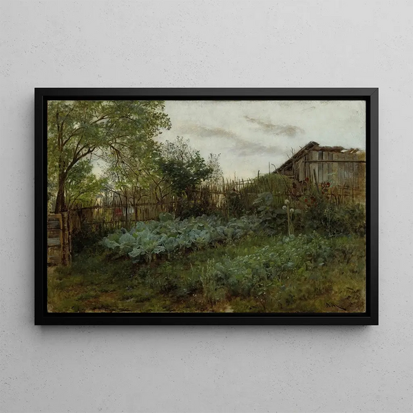 Adolph von Menzel - The Back Garden.webp