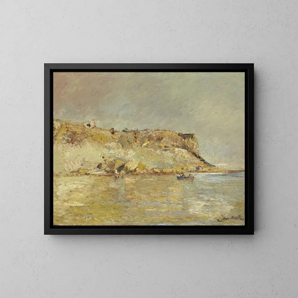Kustgebergten - Adolphe Monticelli — ingelijst kunstwerk aan de muur