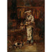 Reproductie van het schilderij Studie voor La Rôtisserie des deux Paons - Adolphe Monticelli
