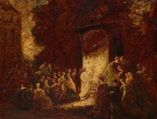 Middagfeest - Adolphe Monticelli — weergave van het kunstwerk