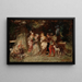 Tuinscène - Adolphe Monticelli — ingelijst kunstwerk aan de muur