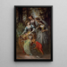 L'Impératrice Eugénie en haar gevolg - Adolphe Monticelli — ingelijst kunstwerk aan de muur