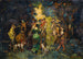La Réunion de Chasse - Adolphe Monticelli — weergave van het kunstwerk
