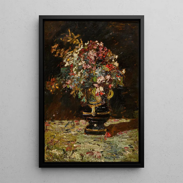 Reproductie van het schilderij Bloemenvaas - Adolphe Monticelli