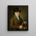 Barend Klijn Barendsz 1774-1829 Poet - Adriaan de Lelie — framed artwork on a wall